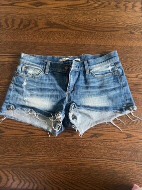 Joe's Jeans Light Blue Distressed Denim Cutoff Shorts